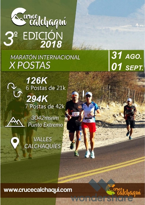 3º Edición Cruce Calchaquí - Maratón Internacional por Postas